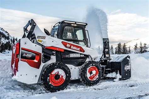 bobcat skid loader snow